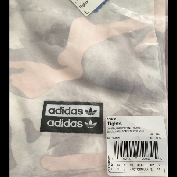 New adidas originals white spring camo leggings L - Picture 6 of 7